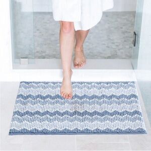 New KASENTEX Original Packaging 17x24 Inches Bathroom Rug - Blue